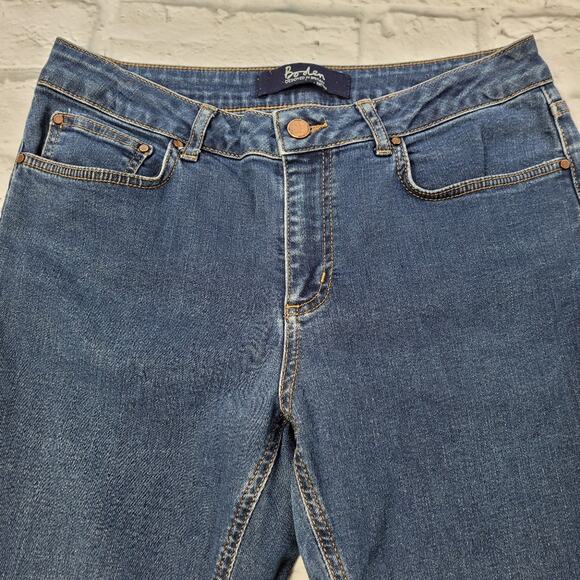 Boden British Women's Jeans The Trafalgar Straight Leg Dark Wash size 8L Long - Picture 7 of 13